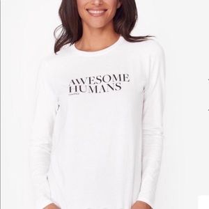FIGS Awesome Humans #wearfigs Super Soft Underscrub Top- White XL